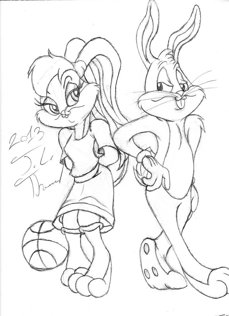 Bugs Bunny And Lola Coloring Pages - Coloring Home