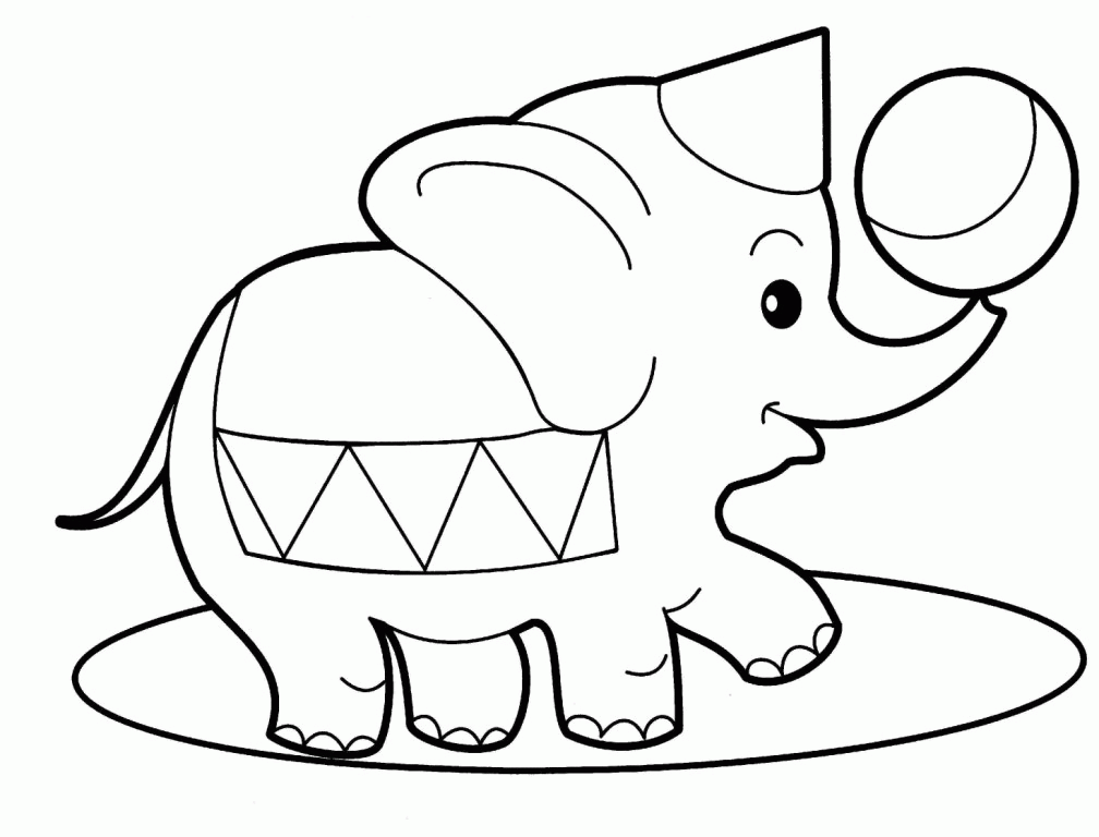 Easy Animal Coloring Pages For Kids - Coloring Home