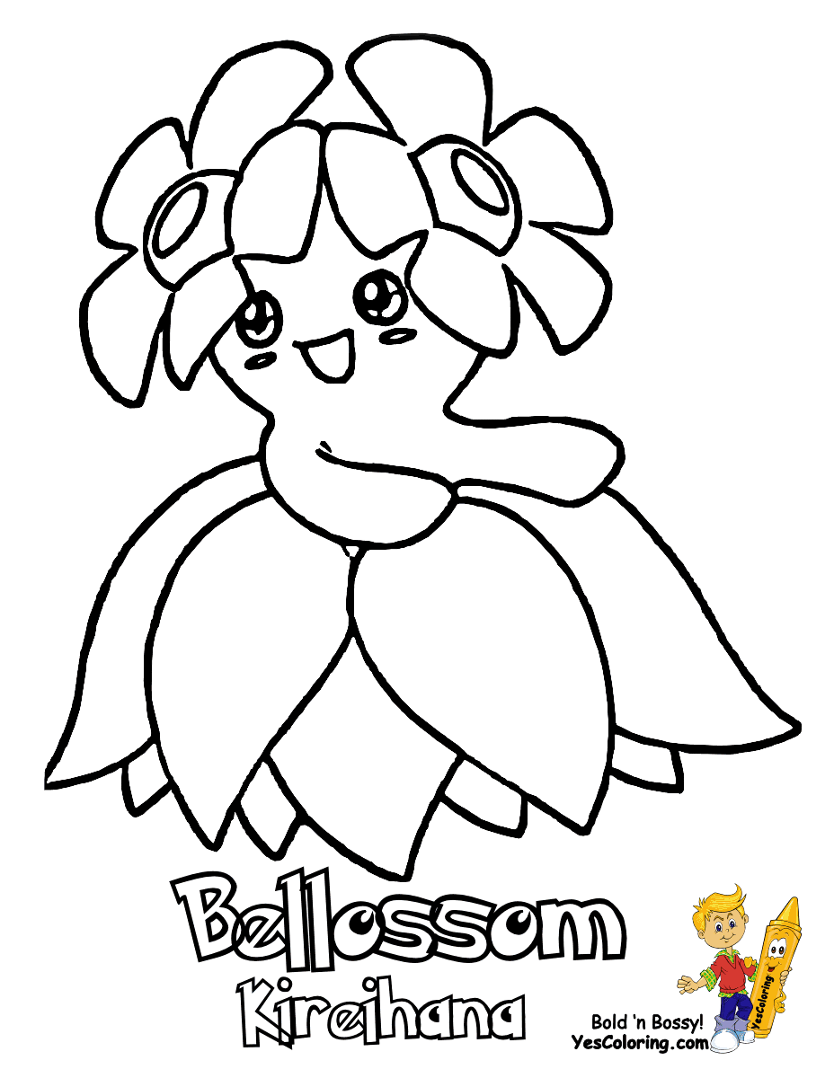 Pokemon Coloring Pages To Print Bold 'n Bossy | YESCOLORING | Free ...
