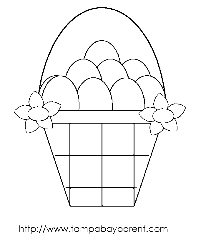 Interactive Magazine: Easter Egg Basket Coloring Pages, Egg ...