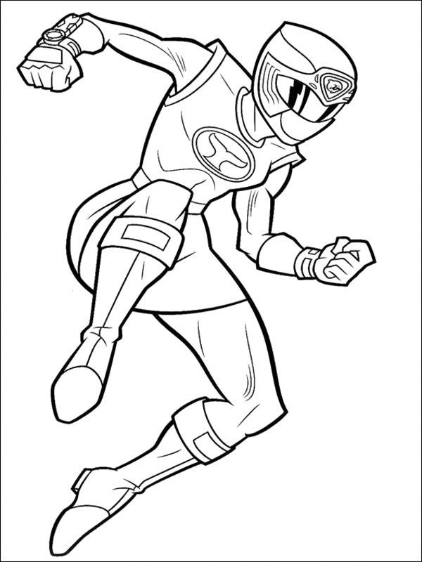 Blue SPD Ranger Coloring Pages - Power Ranger Coloring Pages ...