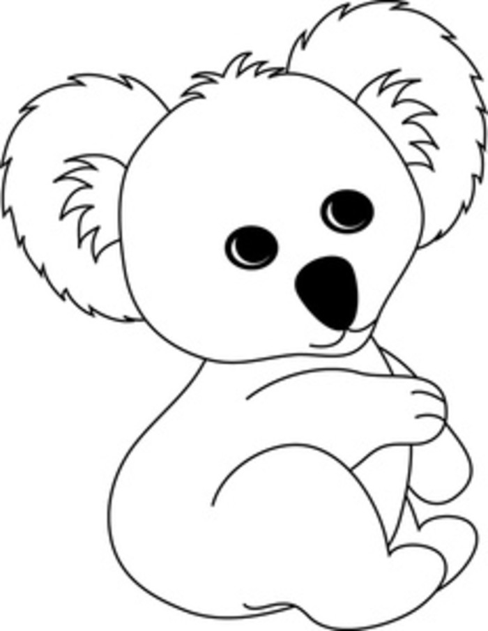 Koala Bear Printable Coloring Pages