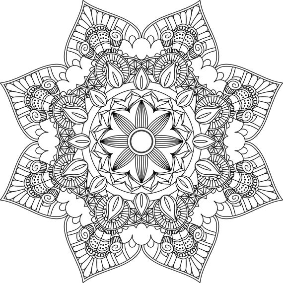Download Mandalas For Adults Coloring Pages Coloring Home