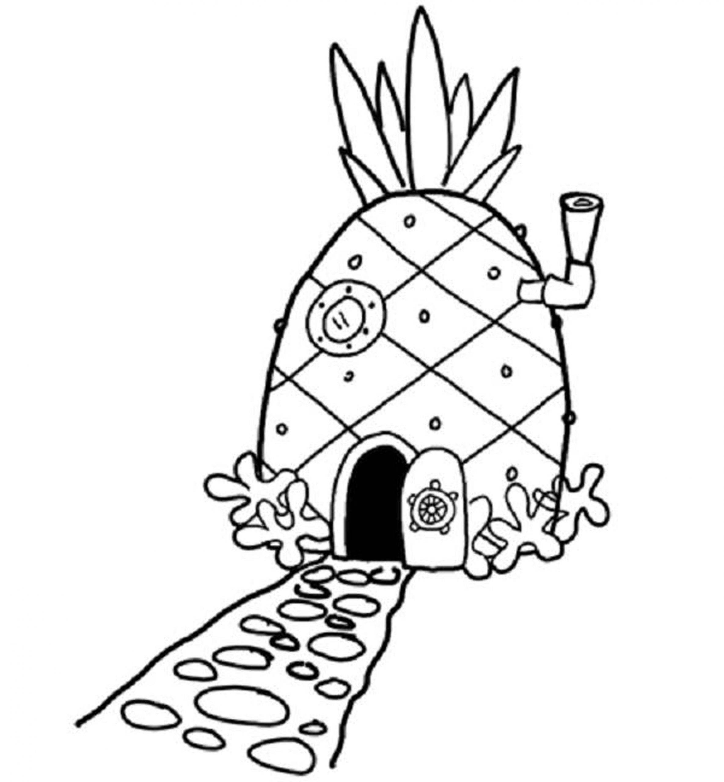 Spongebob House Coloring Page Amazing Pineapple Sheet Photo Ideas Print  Download Choosing Pages For Your ...