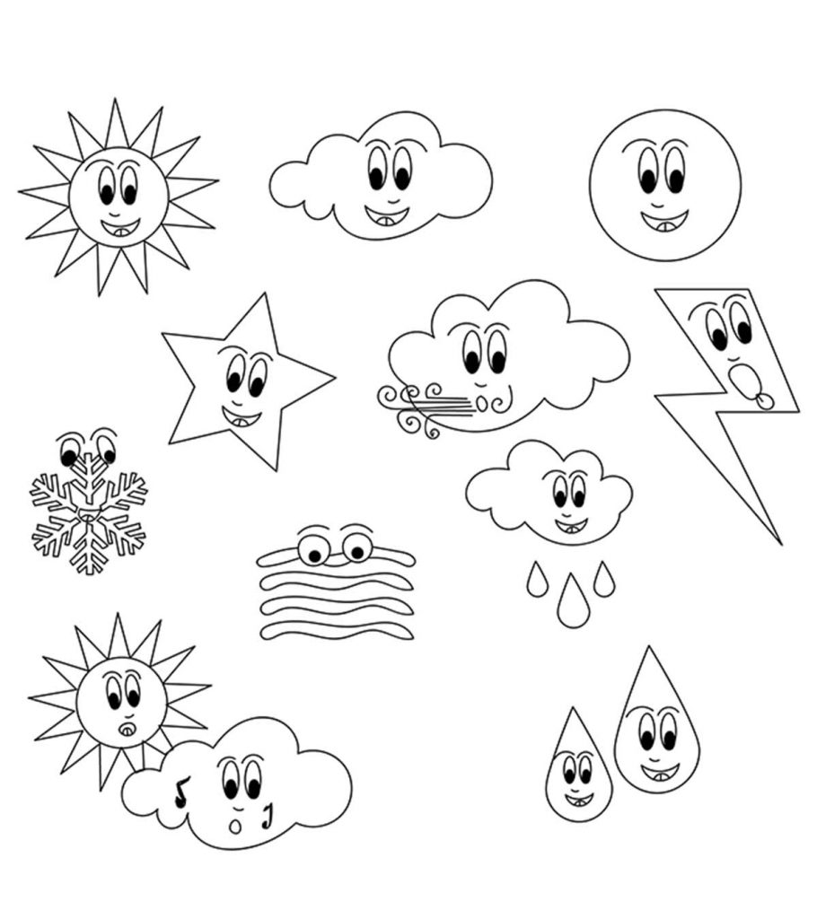 Top 20 Free Printable Weather Coloring Pages Online   Coloring Home
