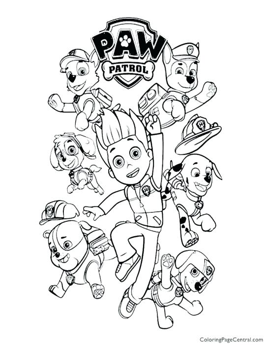 Coloring Sheets Paw Patrol Pages Tracker Page – rebelmuse