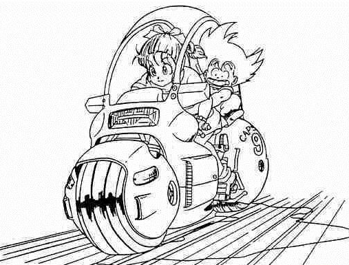 Free Coloring Pages: Printable Bulma Character Form Dragon Ball Coloring  Pages