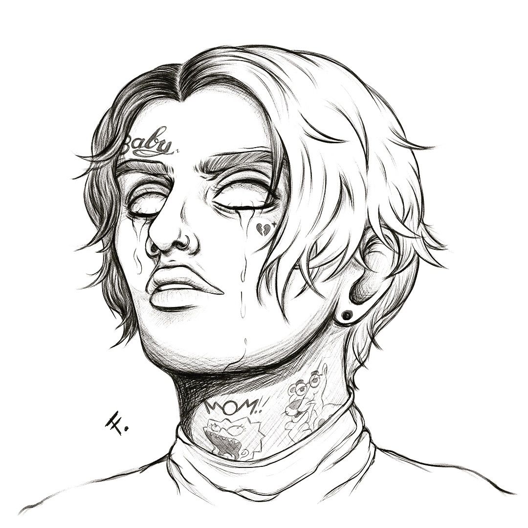 Lil Peep | Sketches, Drawing sketches, Photo and video