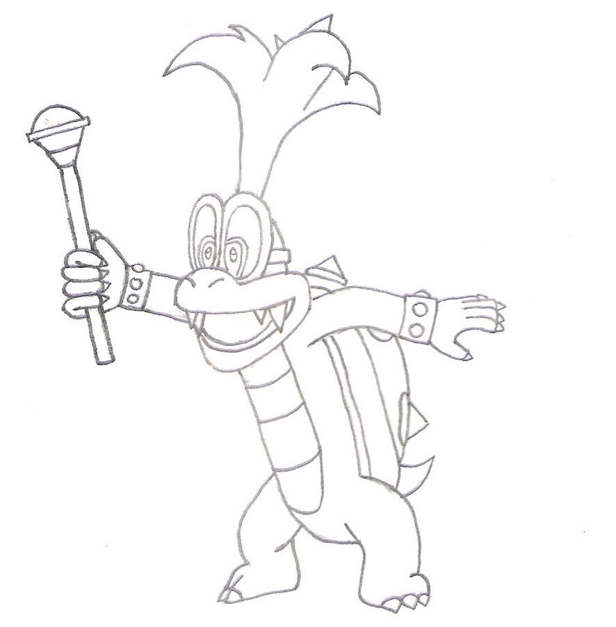 Iggy Koopa Coloring Pages Gallery | Coloring pages, Coloring for kids,  Print buttons