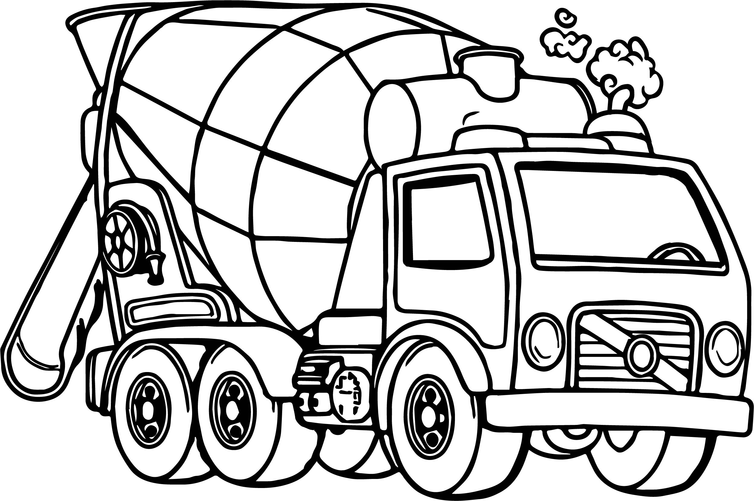 Truck Coloring Pages for Kids (Page 1) - Line.17QQ.com