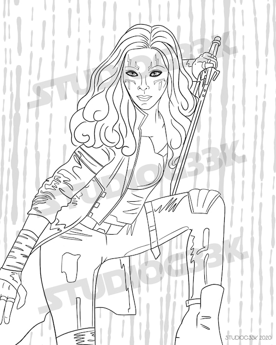 Gamora Coloring Pages - Coloring Home