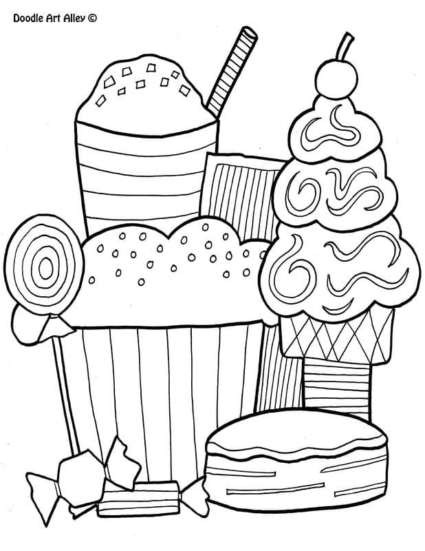 Free Coloring Pages - DOODLE ART ALLEY