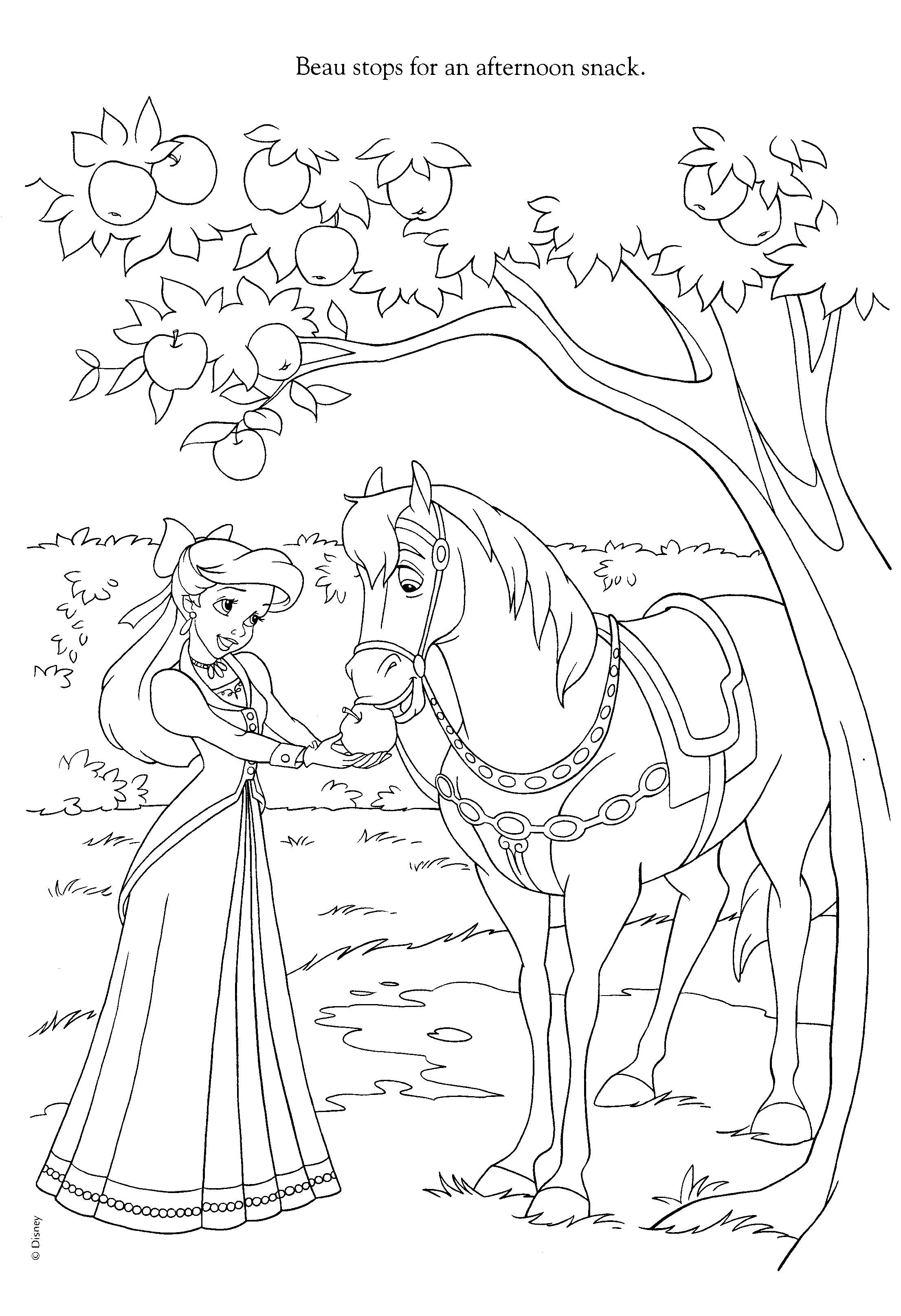 Disney Horse Coloring Pages   Coloring Home