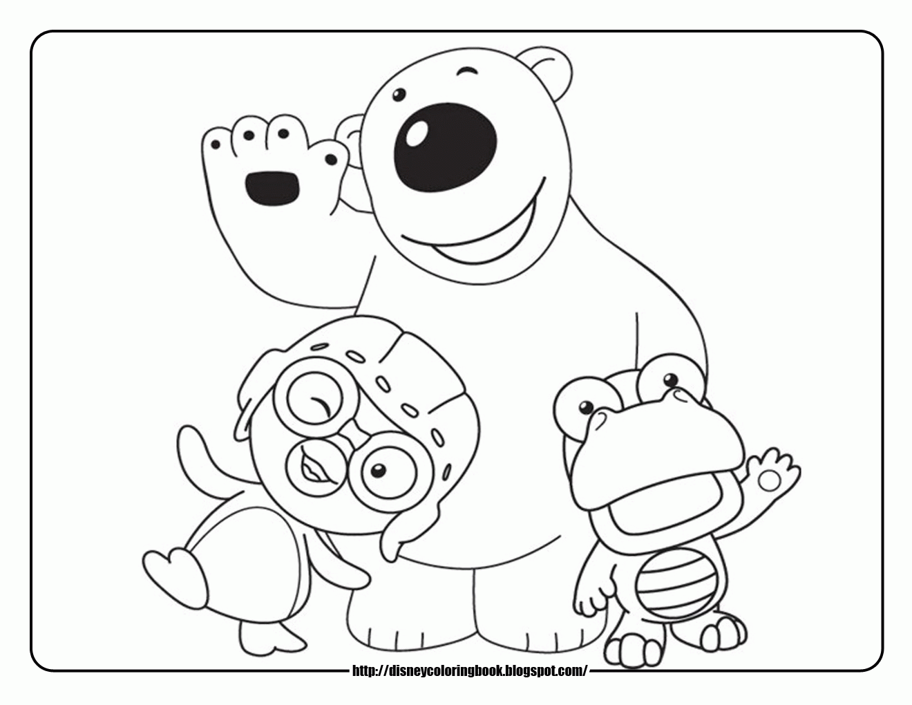 Printable Special Agent Oso Coloring Page online