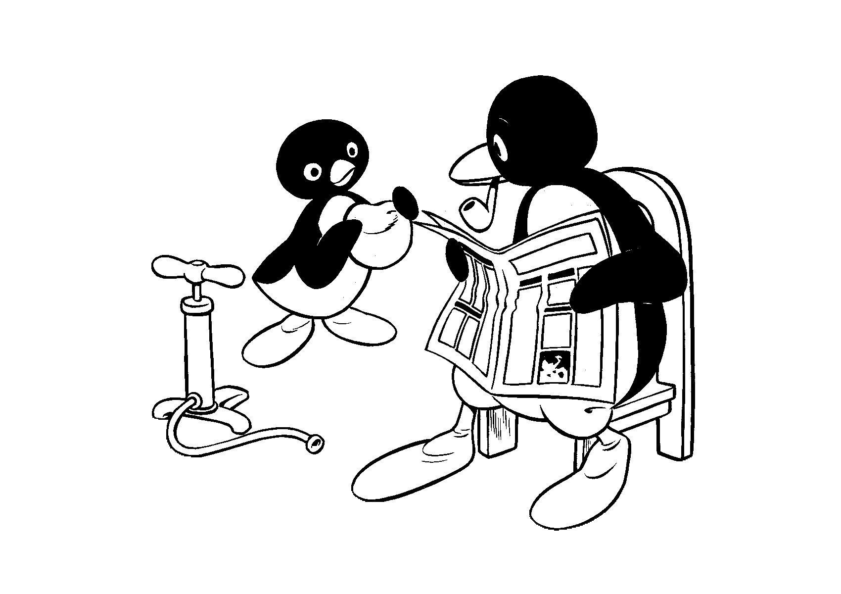 Kids-n-fun.com | 20 coloring pages of Pingu