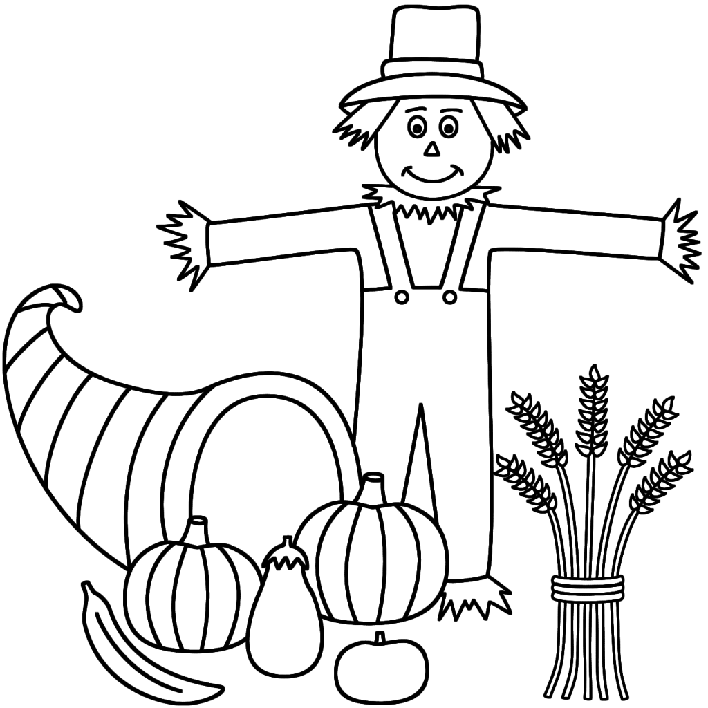 Coloring Pages: Scarecrow Color Page Scarecrow Coloring Pages For ...