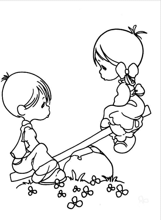 Boy And Girl Coloring Pages - AZ Coloring Pages | Cards / FRIEND ...