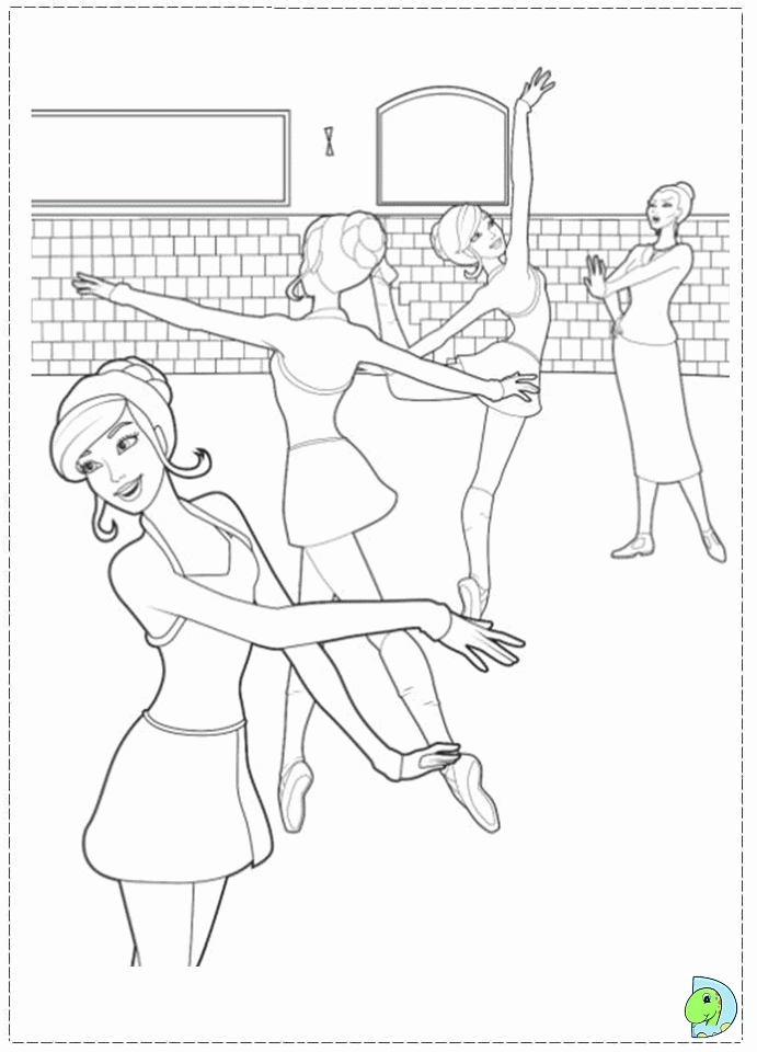 Barbie Pink Shoes Coloring Pages images