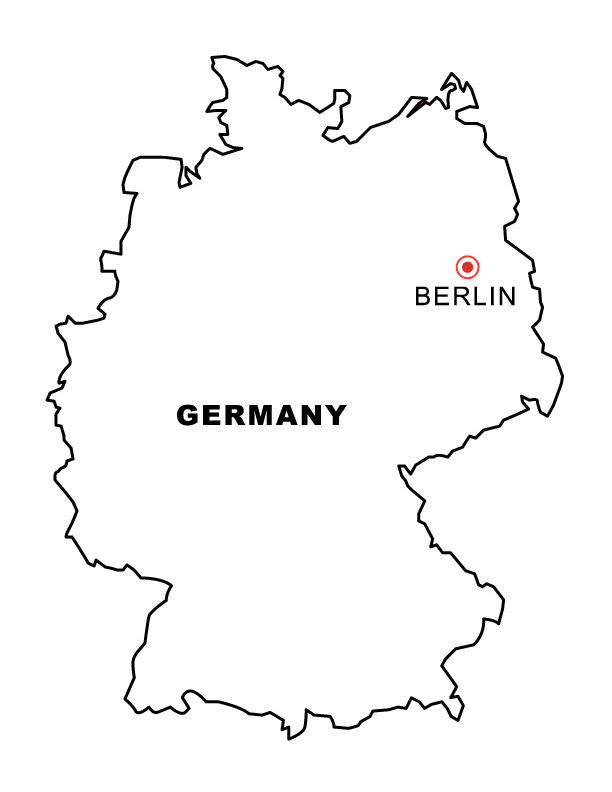 Germany Coloring Map Sketch Coloring Page