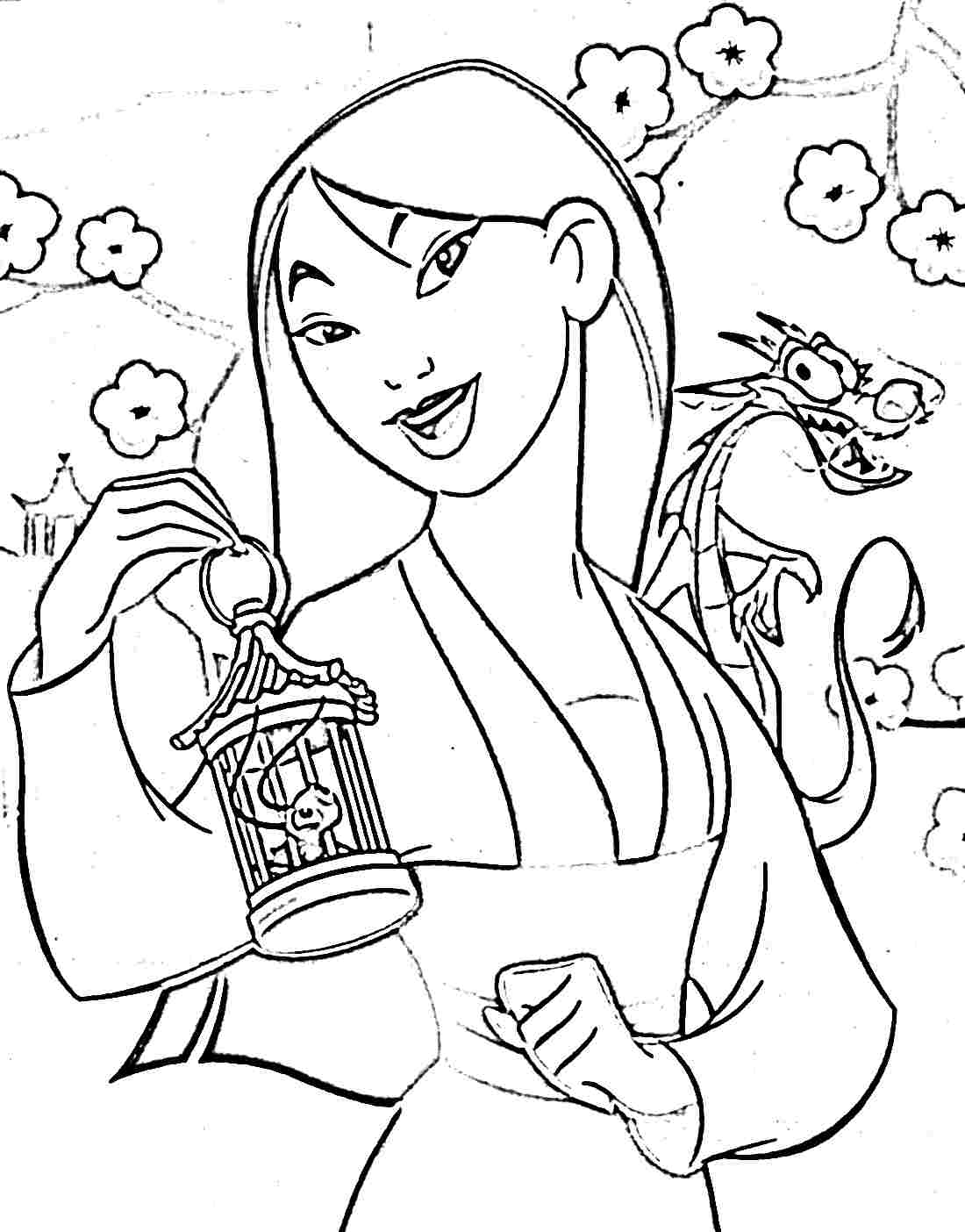 Disney Mulan Coloring Book - High Quality Coloring Pages
