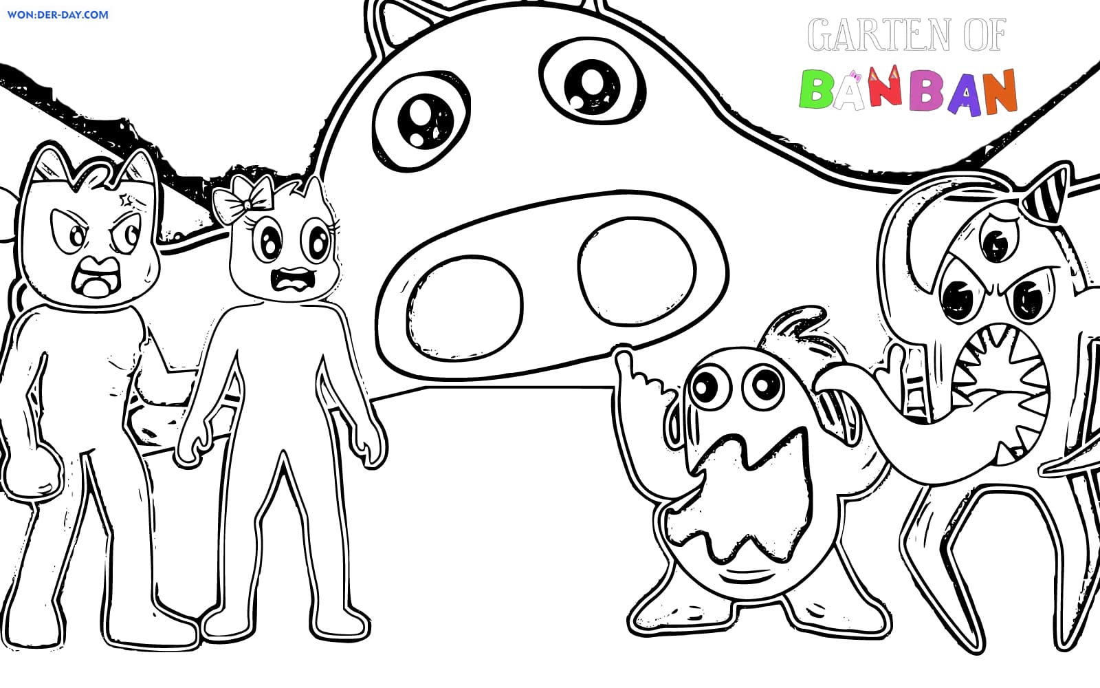 Garten of Banban Coloring Pages | WONDER DAY — Coloring pages for children  and adults