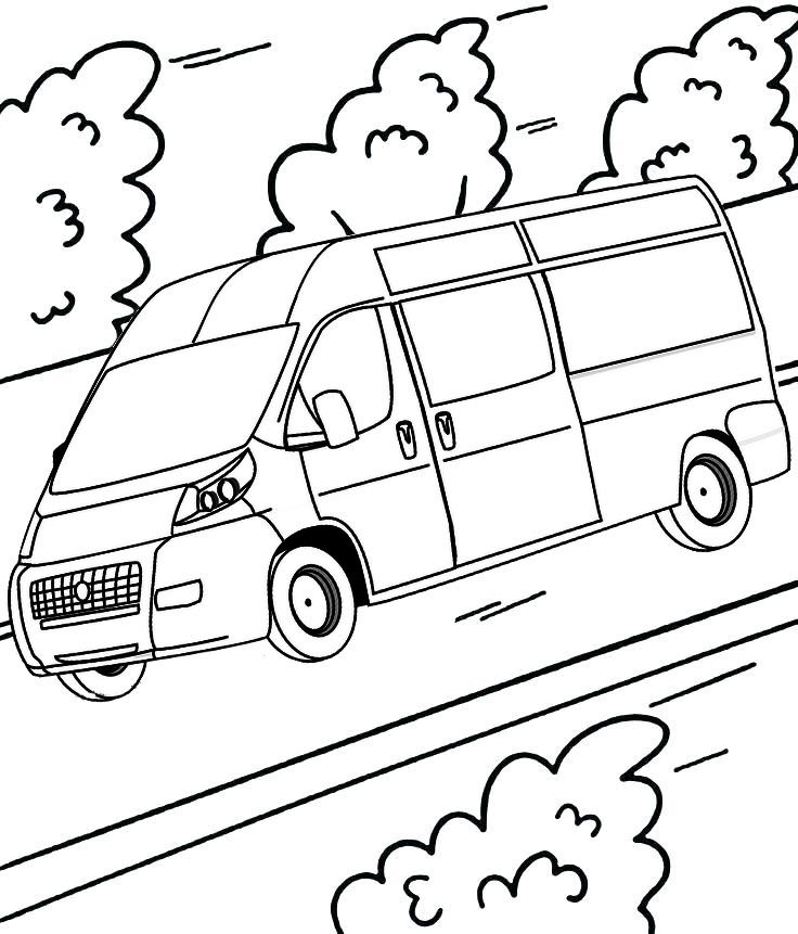 Pin on 8 Best Van Minibus Coloring Pages