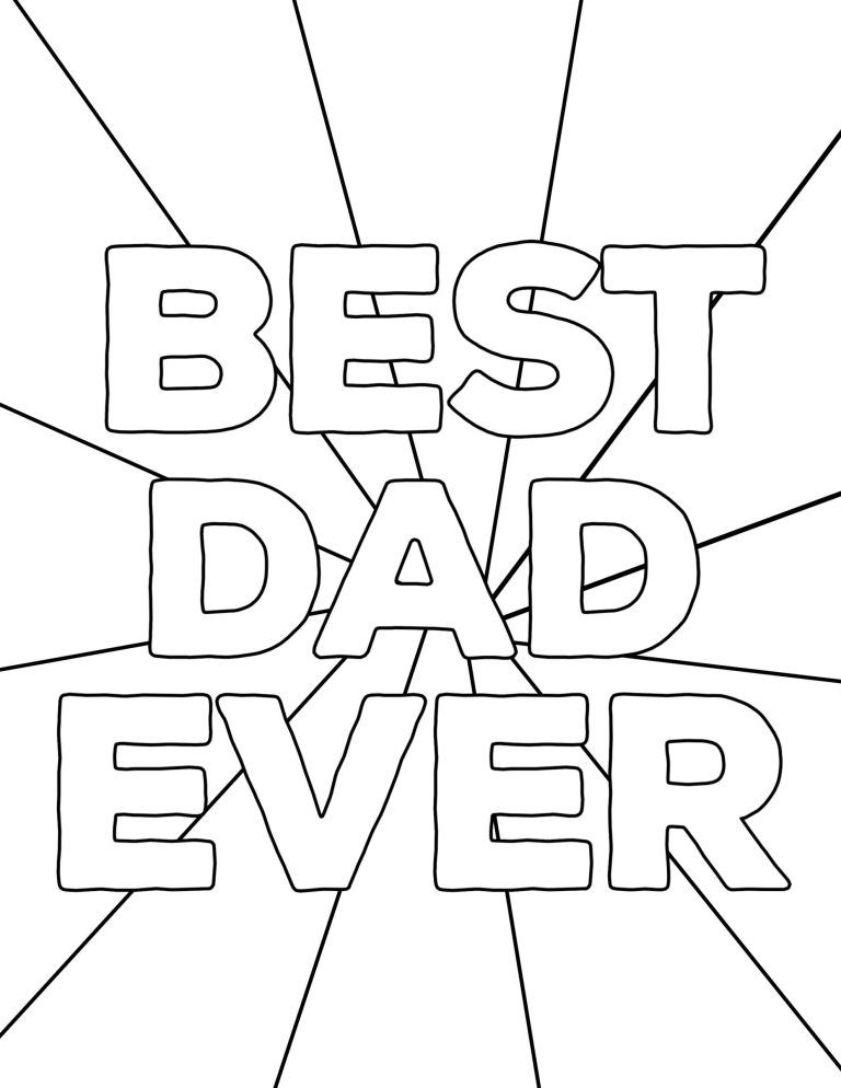 Happy Father s Day Coloring Pages Free Printables Paper Trail Design 