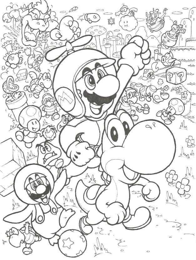 Super Mario Odyssey Coloring Pages Coloring Home 