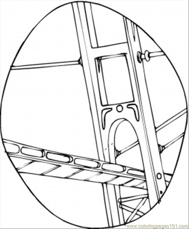 Construction Of The Bridge Coloring Page - Free Structures Coloring Pages :  ColoringPages101.com