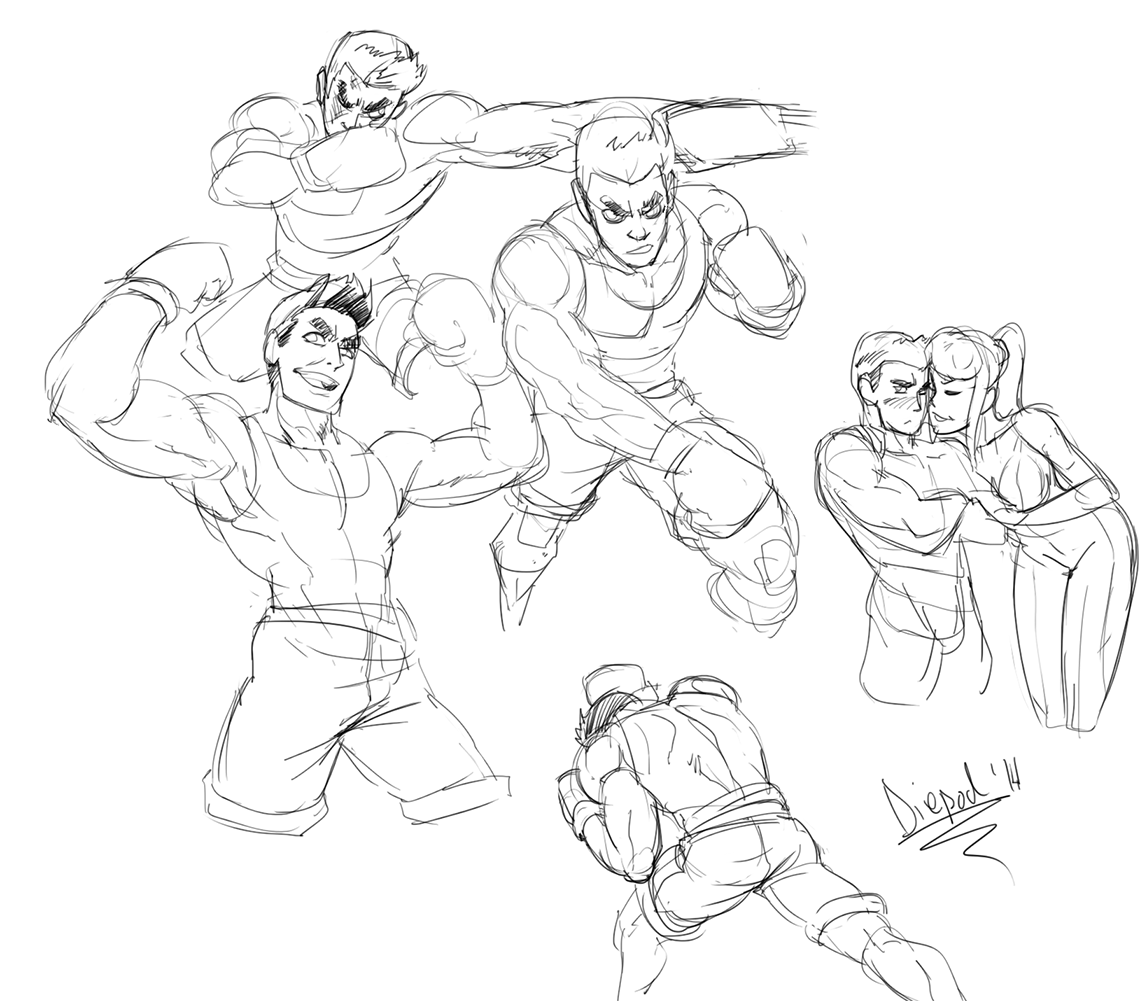 samus aran and little mac (super smash bros. and 2 more) drawn by diepod |  Danbooru