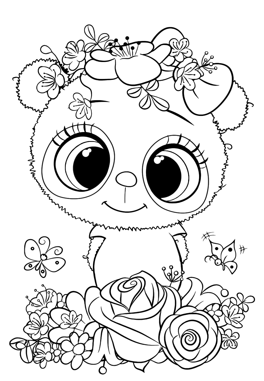 Cute Panda - Coloring pages for you