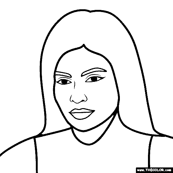 Kylie Jenner Coloring Page