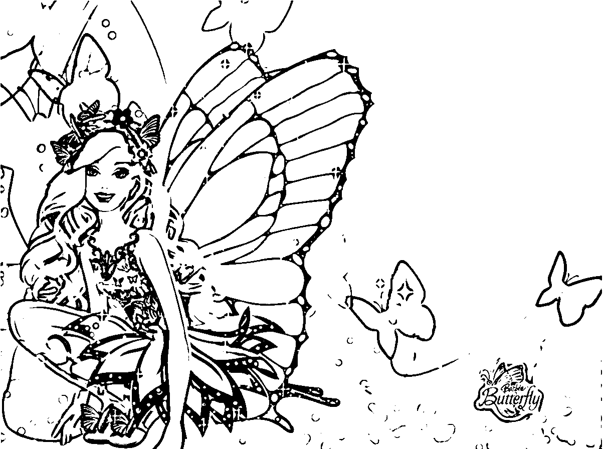 Barbie Mariposa Barbie Movies Coloring Page | Wecoloringpage