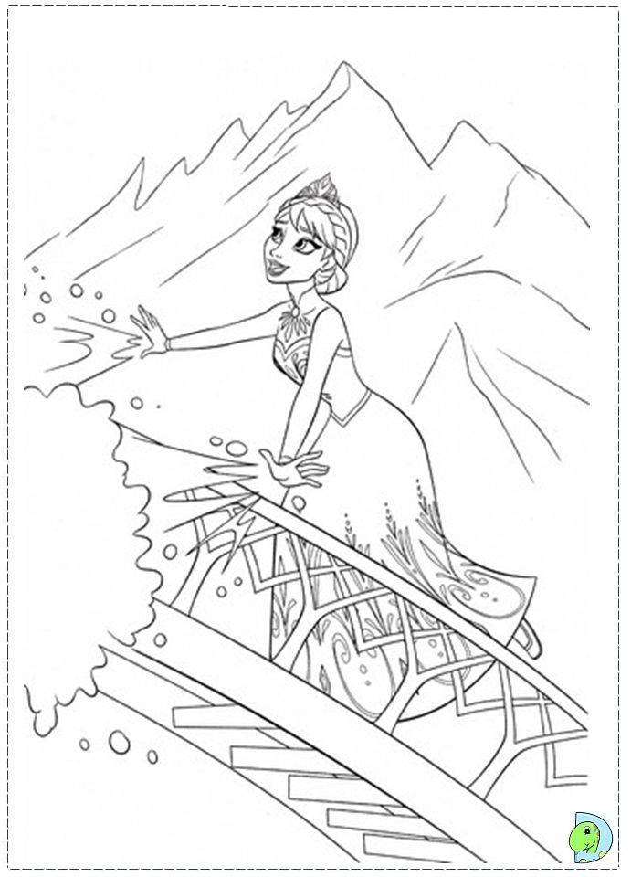 Coloring Pages Frozen Elsa Let It Go - Coloring