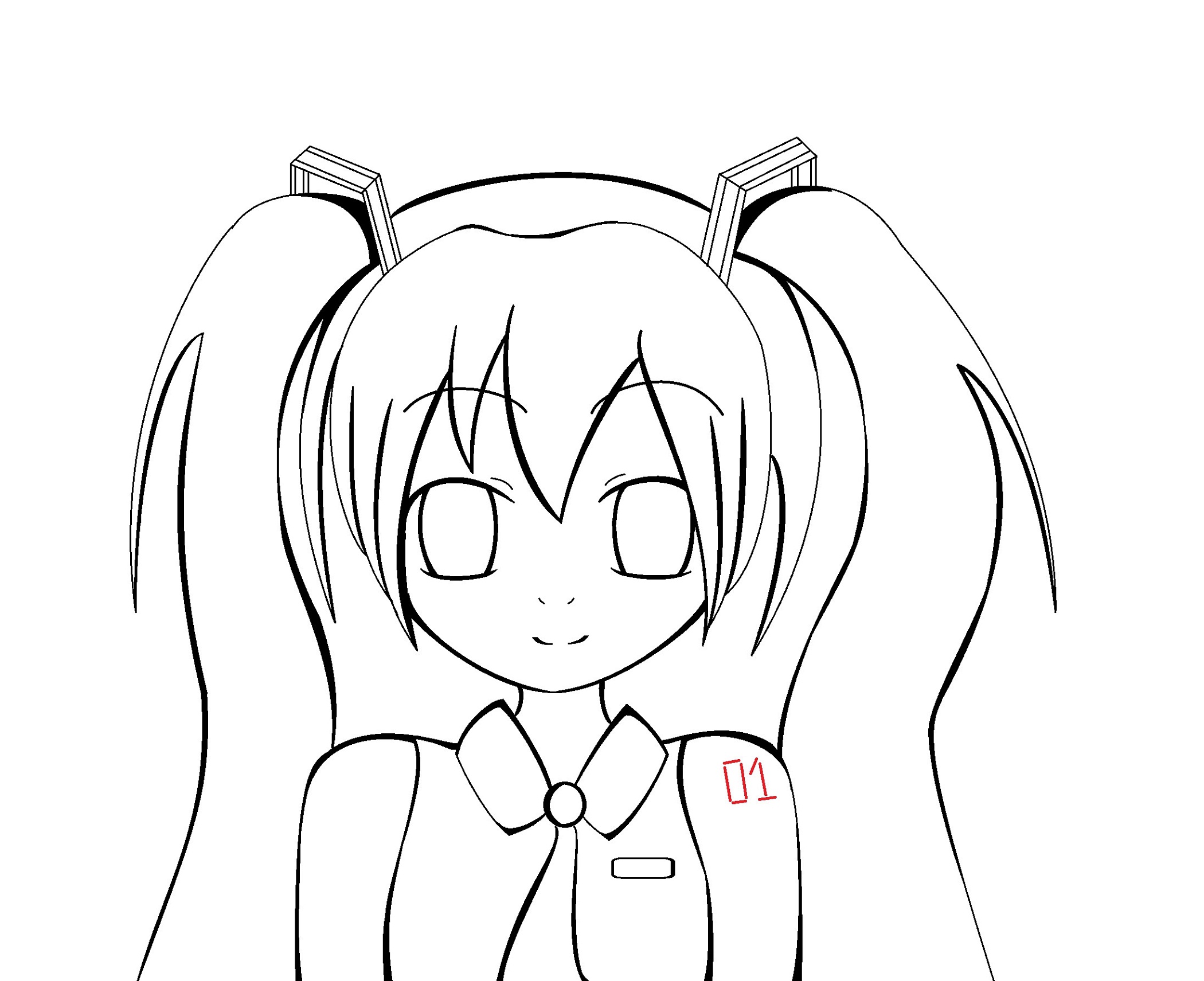 Hatsune Miku Coloring Pages | Printable Shelter
