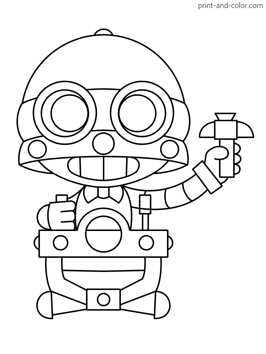 brawl stars coloring pages smooth lou