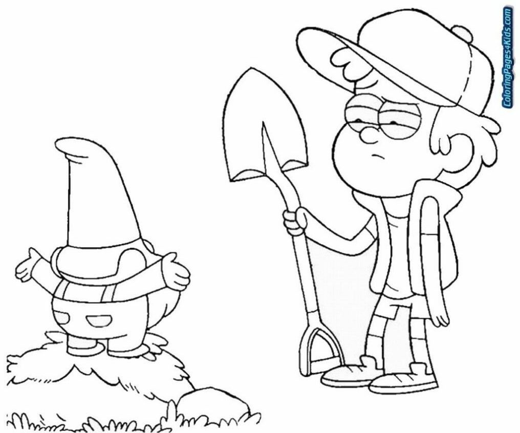Coloring Pages : Coloring Pages Disney Gravity Falls Bill ...