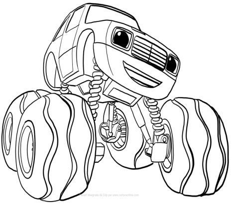 Blaze And The Monster Machines Coloring Pages - Coloring Home