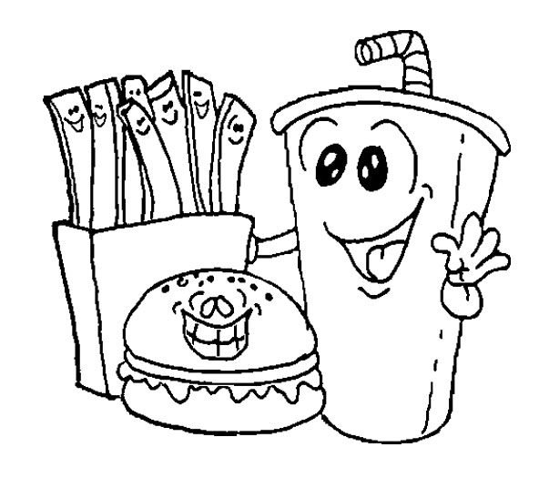 Download Kawaii Food Coloring Pages Lunch Food Coloring Pages Mexican Food ... - Coloring Home
