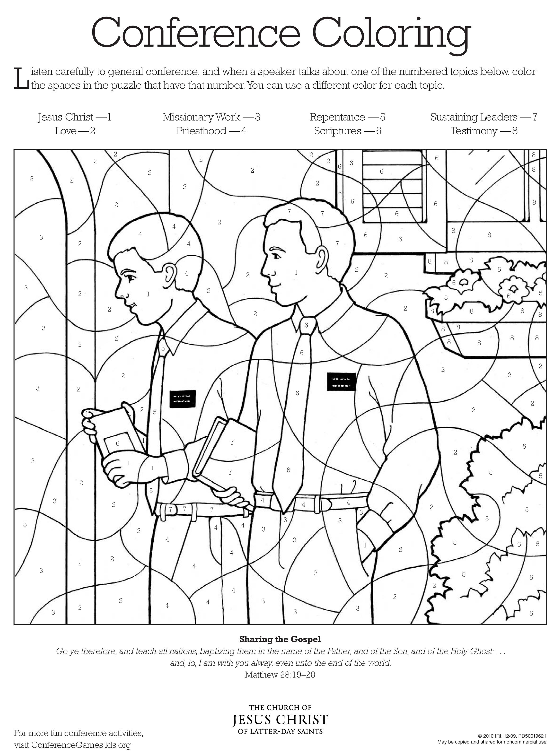 9 Pics of LDS Conference Coloring Pages - LDS Activity Coloring ...