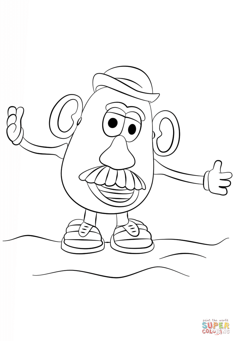 Potato Head coloring page | Free Printable Coloring Pages