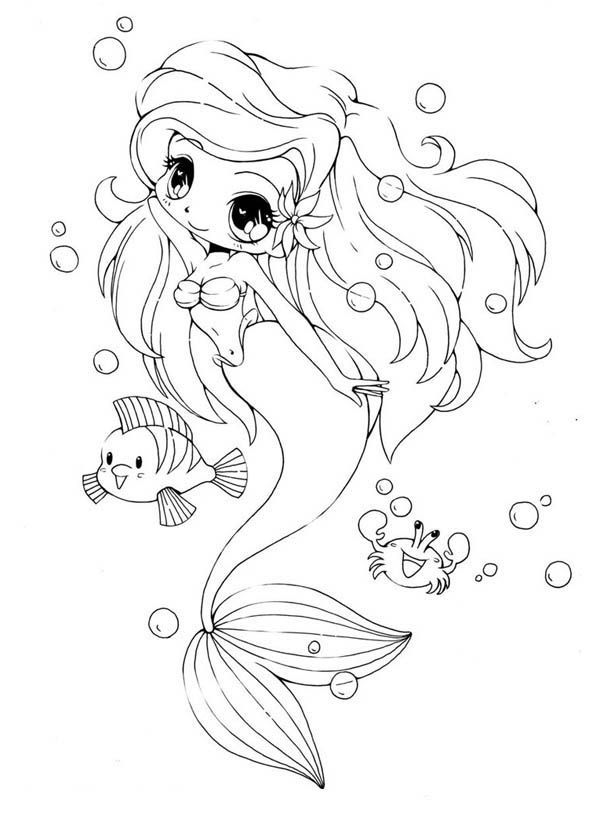 anime mermaid coloring pages - High Quality Coloring Pages
