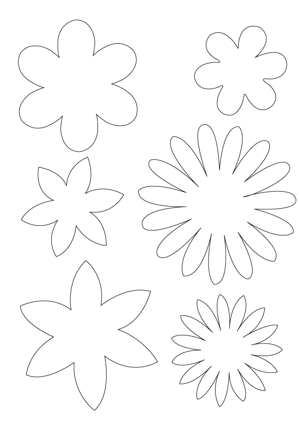 Free Printable Small Flower Template : Free Printable Flower Patterns