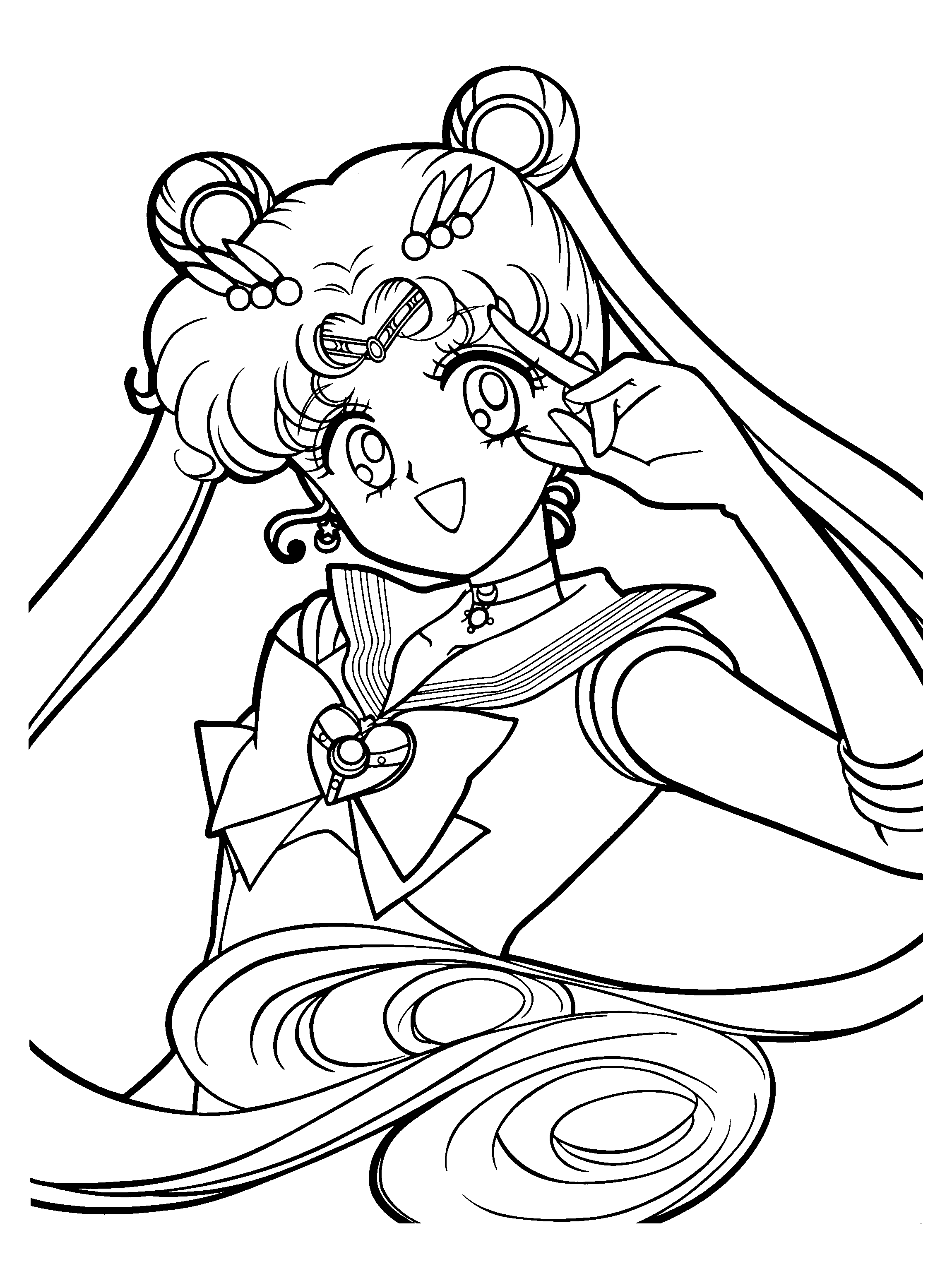 Printable Sailor Moon Coloring Pages   Coloring Home