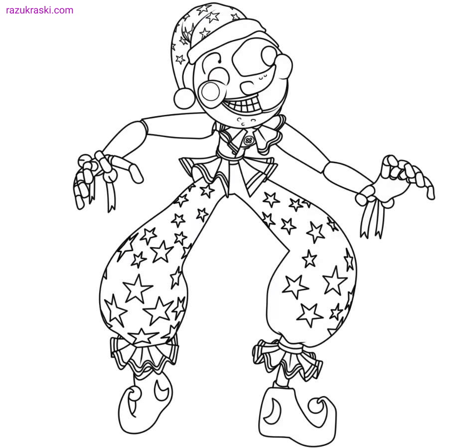 Fnaf 9 Security Breach Coloring Pages - Printable Animatronics.