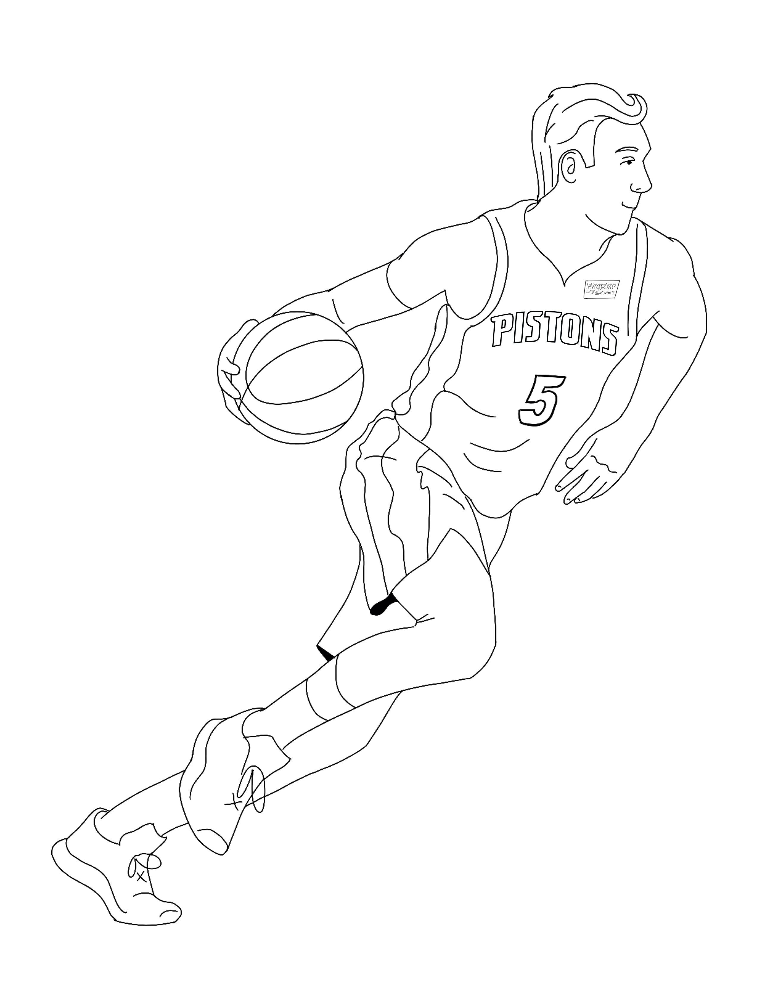 kobe bryant coloring pages to print