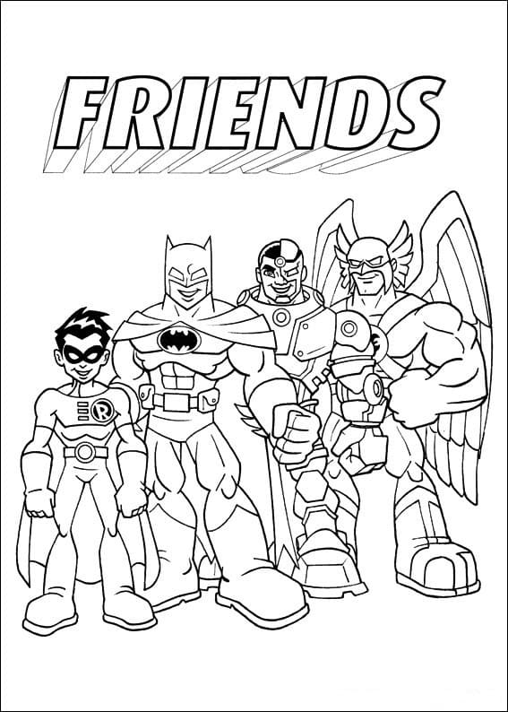 Free Printable Super Friends Coloring Page - Free Printable Coloring Pages  for Kids