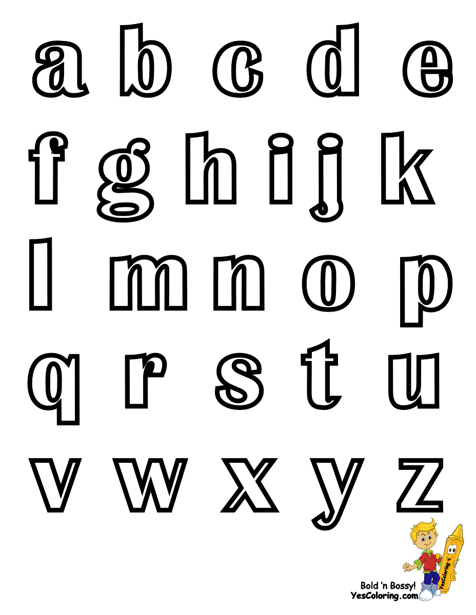 Traditional Free Alphabet Coloring Pages | Learn Alphabets| Numbers