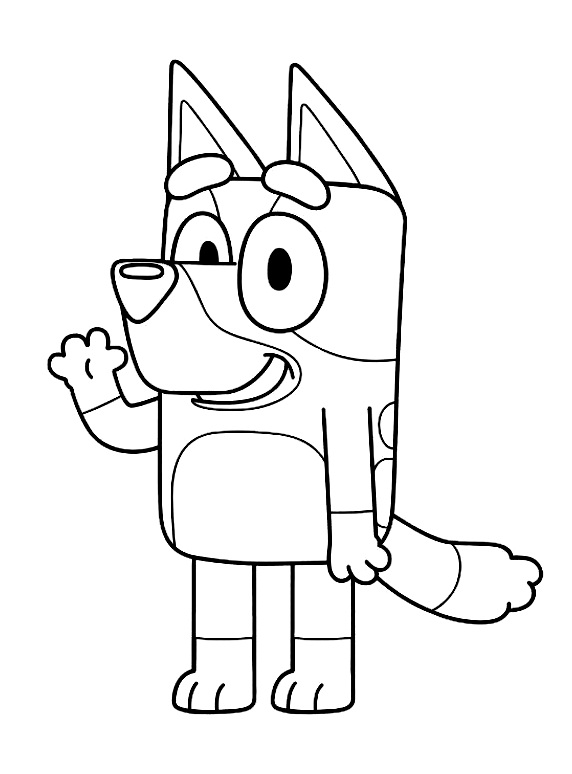Bluey Coloring Page - Free Printable Coloring Pages for Kids