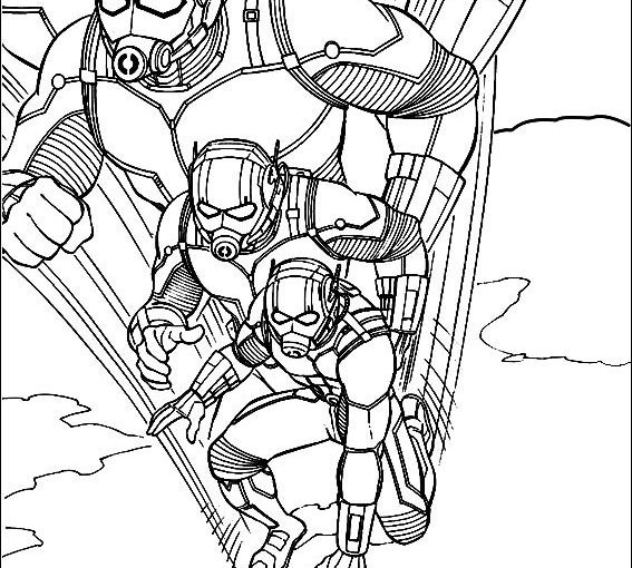 Ant-Man and Wasp free printable coloring pages – Colorpages.org